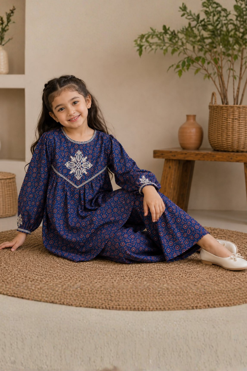 Blue Gardenia Co-Ord Set