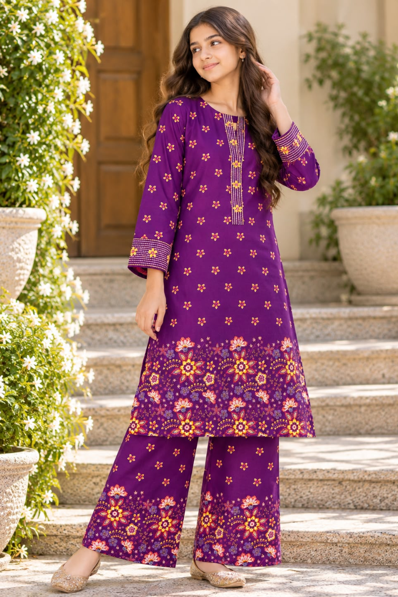 Purple Flora Emb