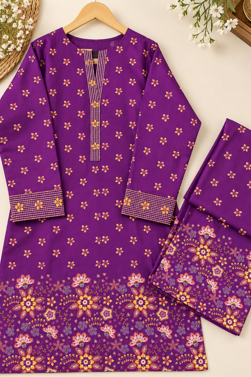 Purple Flora Emb