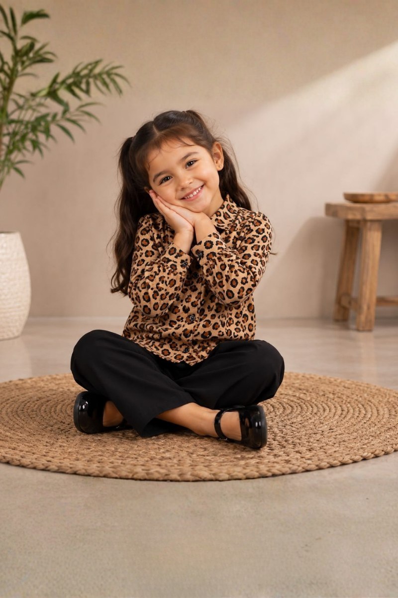 Leopard Luxe Co-Ord Set Brown