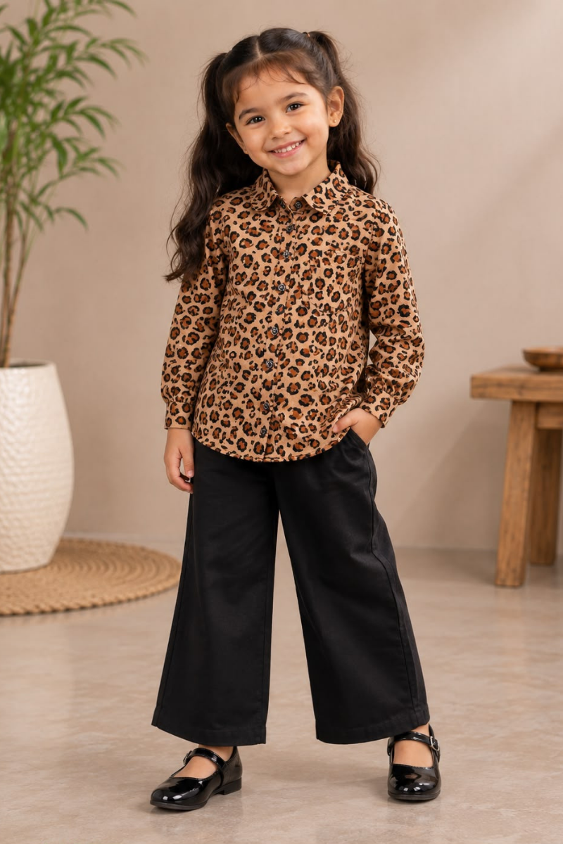 Leopard Luxe Co-Ord Set Brown