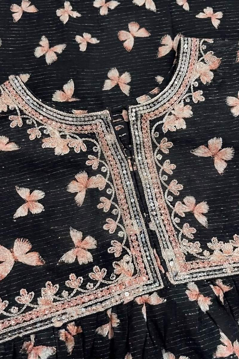Butterfly Bloom Black