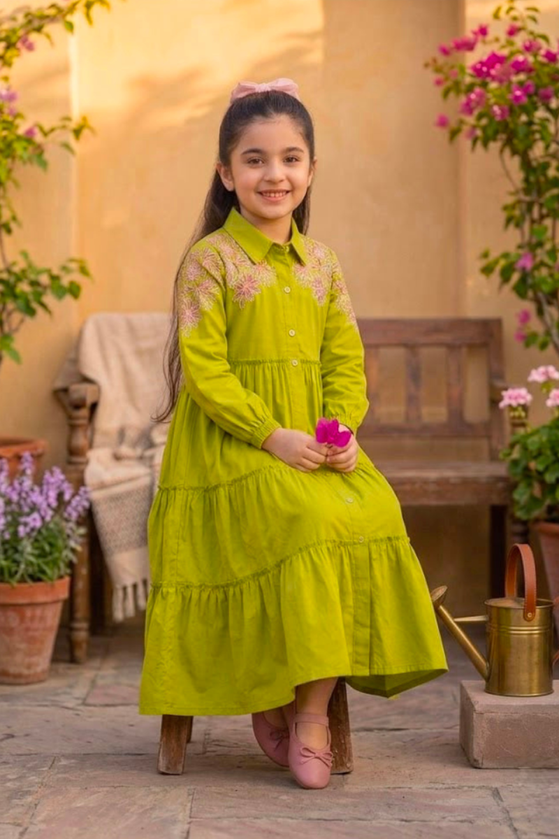 Twirl And Bloom Green