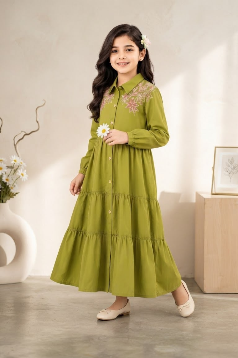 Twirl And Bloom Green